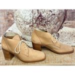 VTG Aldora Chukka Boot Suede Leather Heeled Spain 8.5 B Square Toe Photo 3