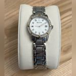 Bulova Ladies Watch Marine Star Genuine Diamonds White Pearl Dial 96R105 Photo 3