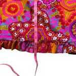 60s Vintage ALICE of California Cocktail Party MCM Floral Vivid skirt Pink Size XS Photo 6