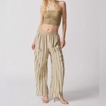 Urban Outfitters  UO Mae Linen Low-Rise Cargo Pant Large Photo 1