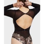 Auden Bodysuit Lingerie Women's M Black/Pink Floral Lace Feminine Sexy Romantic Black Size M Photo 1