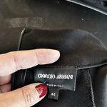 Giorgio Armani Black Jersey Dress High Neck 3/4 Sleeves IT 44 Italy Medium 8 EUC Photo 6