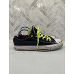 Converse Chuck Taylor All Star Lo Low Top Double Tongue Green Purple Womens 10 Photo 2