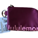 Lululemon Clippable Card Pouch Deep Luxe/Pink Tide Photo 0