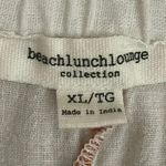 BeachLunchLounge  White Brown  High Rise Wide Leg Pull on Y2K Bohemian XL #1780 Photo 8