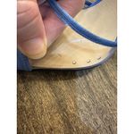 ALEVI MILANO Satin Ankle Strap Sandals Size US 10 EU 40 Made in Italy Blue Photo 7