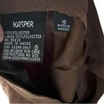 Kasper Vintage  Brown Polyester Pantsuit‎ Photo 9
