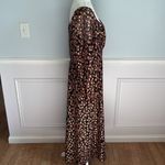 Loft Dot Shimmer Square Neck Midi Dress Size 10 Business Casual Boho Metallic Photo 7