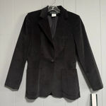Harvé Benard NWT - Never Worn HARVE BENARD Black Velvet Blazer 1 Button Open Pockets Size 4 Photo 0