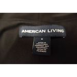 American Living AMERICAN LIVING BLACK-WHITE COLORBLOCK SLINKY KNIT FLARED SLEEVE DRESS 6 Photo 7