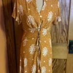 Xhilaration  Mustard Floral Dress Photo 5