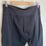 Athleta  Ponte Luxe Legging Black‎ Faux Leather Moto Zip Size Large Photo 6