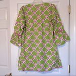 Buckhead Betties Swim coverup green and pink ruffle sleeves M Photo 5