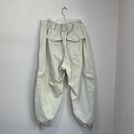 Old Navy Cream Cargo Barrel Pants Size XL High Rise Utility Parachute Jogger Photo 1