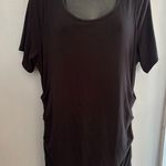 Lysse Gray Ruched Short Sleeve Mini Dress Photo 0