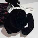 Gunne Sax by Jessica McClintock blac and red velvet dress Prom dress red bow jacquard with faux crystals detailed  Junior size 3/4 Photo 2