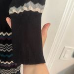 Torrid Black and Multicolor Chevron Stripe 3/4 Sleeve Sweater Dress Sz 2x Photo 4