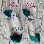 None Heartbeat Lifeline Hearts Knee Length Compression Pressure Socks Photo 1