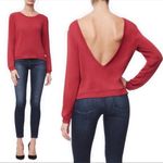 Good American  V-Neck Plunge Back Sweatshirt Photo 1