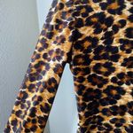 Vintage Patrick Kelly Paris Made in France Leopard Print Long Sleeve Top Sz 4 Brown Photo 3