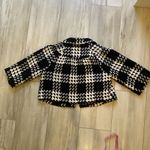 John Paul Richard Black & White Plaid Textured Cropped 3/4 Length Sleeve Jacket Photo 12