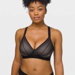 Lululemon  Awake to Lace Bra Black Beige size 32DD Photo 0