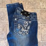 Miss Me Fleur De Lis Signature Skinny Designer Denim Jeans 26 Photo 0