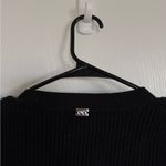 For Love & Lemons  Black Ribbed Lace Trim Cardigan Photo 5