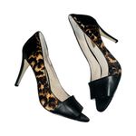 Louise et Cie  Black and Leopard Print Heels Photo 0