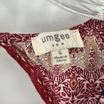 Umgee  Patchwork Boho Keyhole Ruffle Tunic Mini Dress Photo 1