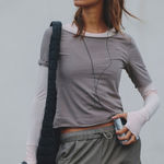 Free People Movement FP MOVEMENT by FREE PEOPLE Go With It Tee Top Photo 0