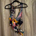 Free People Seraphina Cropped Halter Top Black Tropical Combo Small NWOT Photo 2