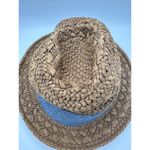 Sonoma Women’s  Straw Hat with Blue/Gray Cloth band S/M Photo 2
