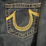 True Religion  Women's Flare Jeans with Golden Yellow Stitching (Bobby Rainbow) Photo 2