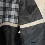 Nautica Rain Coat Jacket Women 1X Pockets Zip Black Tan Neutral Hood Mock Neck Photo 11