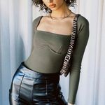 Princess Polly  Becca green long sleeve wired wire green bodysuit us 0 Photo 1