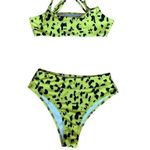 SheIn Yellow and Black High Rise High Leg Bikini Photo 0