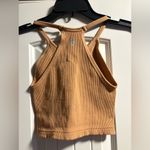Free People FP Movement Ribbed Halter Top Tank Size XSmall Small Tan Photo 3