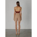 $195 Enza Costa Linen High Waisted Shorts Photo 1