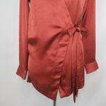 Anthropologie Moulinette Soeurs Satin Wrap Top Blouse Women’s Size XS Photo 12