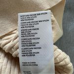 Maeve Anthropologie Beige Organza Sleeve Sweater Blouse Size M Photo 5