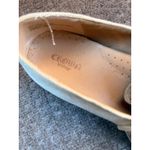 Crown Vintage Fern Women's Beige Leather Tassel Loafer Slip Photo 4