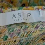 ASTR  Paola Yellow Floral Print Smocked Sweetheart Puff Sleeve Crop Top Size L Photo 5