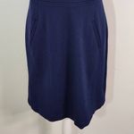 Lands' End  Blue Sheath Dress Size 10 Petite Classic Sleeveless Blue Dress Photo 3