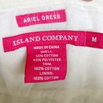 Krass&co Island Ariel Dress White Cotton Strapless Tie Back Beachy Size Medium Photo 7