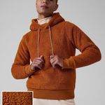 Athleta - Cattail Brown Tugga Sherpa Hoodie Sweatshirt Warm Cozy Athletic Photo 0