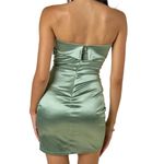 Blue Blush Kiwi Strapless Satin Mini Dress Size Large NWT Photo 1