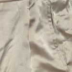 Rachel Zoe Cream Satin Straight Leg Pants Photo 2