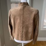 Vintage Made in Korea Tan Suede Cropped Leather Jacket Size Vintage Large Photo 2