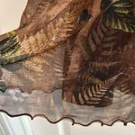 Urban Outfitters Elodie Floral Mesh Mini Dress Brown Green Size M Photo 12